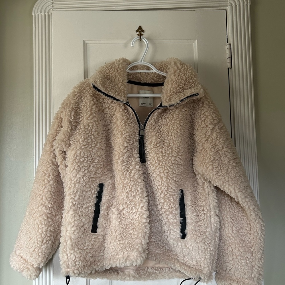 Abercrombie Sherpa Quarter-Zip Jacket